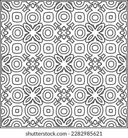Stylish texture with figures from lines .Geometric lines art. Black and white pattern. Abstract background for web page, textures, card, poster, fabric, textile.