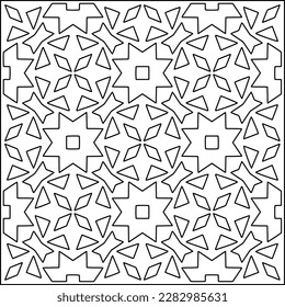 Stylish texture with figures from lines .Geometric lines art. Black and white pattern. Abstract background for web page, textures, card, poster, fabric, textile.