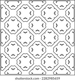 Stilvolle Textur mit Figuren aus den Linien .Geometrische Linien Kunst. Schwarz-Weiß-Muster. Abstrakter Hintergrund für Webseiten, Texturen, Karten, Poster, Stoff, Textilien.