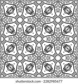 Stylish texture with figures from lines .Geometric lines art. Black and white pattern. Abstract background for web page, textures, card, poster, fabric, textile.