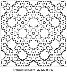 Stylish texture with figures from lines .Geometric lines art. Black and white pattern. Abstract background for web page, textures, card, poster, fabric, textile.
