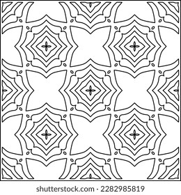 Stilvolle Textur mit Figuren aus den Linien .Geometrische Linien Kunst. Schwarz-Weiß-Muster. Abstrakter Hintergrund für Webseiten, Texturen, Karten, Poster, Stoff, Textilien.