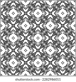 Stylish texture with figures from lines .Geometric lines art. Black and white pattern. Abstract background for web page, textures, card, poster, fabric, textile.