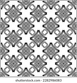 Stylish texture with figures from lines .Geometric lines art. Black and white pattern. Abstract background for web page, textures, card, poster, fabric, textile.