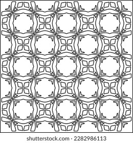 Stylish texture with figures from lines .Geometric lines art. Black and white pattern. Abstract background for web page, textures, card, poster, fabric, textile.