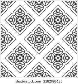 Stylish texture with figures from lines .Geometric lines art. Black and white pattern. Abstract background for web page, textures, card, poster, fabric, textile.