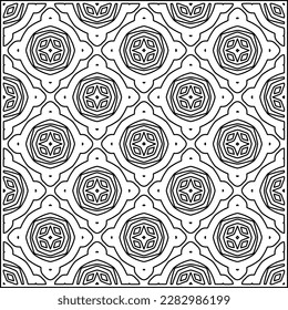 Stylish texture with figures from lines .Geometric lines art. Black and white pattern. Abstract background for web page, textures, card, poster, fabric, textile.