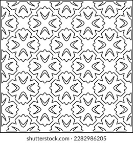 Stylish texture with figures from lines .Geometric lines art. Black and white pattern. Abstract background for web page, textures, card, poster, fabric, textile.