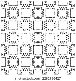 Stylish texture with figures from lines .Geometric lines art. Black and white pattern. Abstract background for web page, textures, card, poster, fabric, textile.