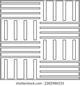 Stylish texture with figures from lines .Geometric lines art. Black and white pattern. Abstract background for web page, textures, card, poster, fabric, textile.