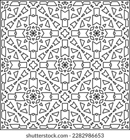 Textura elegante con figuras de líneas. Líneas geométricas arte. Patrón blanco y negro. Resumen de fondo para página web, texturas, tarjeta, afiche, tela, textil.