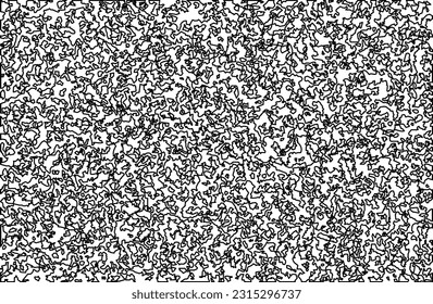  Stylish texture with figures from lines. Line art. Black and white pattern. Abstract background for web page, textures, card, poster, fabric, textile.