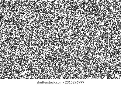  Stylish texture with figures from lines. Line art. Black and white pattern. Abstract background for web page, textures, card, poster, fabric, textile.