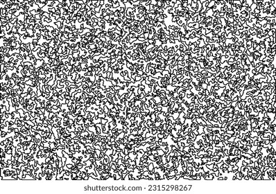  Stylish texture with figures from lines. Line art. Black and white pattern. Abstract background for web page, textures, card, poster, fabric, textile.