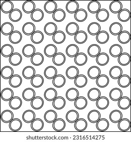 
 Stylish texture with figures from lines. Line art. Black and white pattern. Abstract background for web page, textures, card, poster, fabric, textile