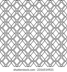 
 Stylish texture with figures from lines. Line art. Black and white pattern. Abstract background for web page, textures, card, poster, fabric, textile
