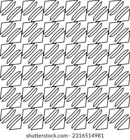 
 Stylish texture with figures from lines. Line art. Black and white pattern. Abstract background for web page, textures, card, poster, fabric, textile