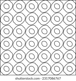 Stylish texture with figures from lines. Line art. Black and white pattern. Abstract background for web page, textures, card, poster, fabric, textile.