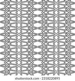 Textura elegante con figuras de líneas. Arte de línea. Patrón blanco y negro. Resumen de fondo para página web, texturas, tarjeta, afiche, tela, textil.