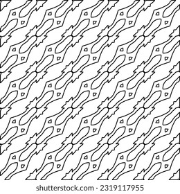  Stylish texture with figures from lines. Line art. Black and white pattern. Abstract background for web page, textures, card, poster, fabric, textile. 