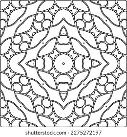 Stylish texture with figures from lines.Abstract geometric black and white pattern for web page, textures, card, poster, fabric, textile. Monochrome graphic repeating design.