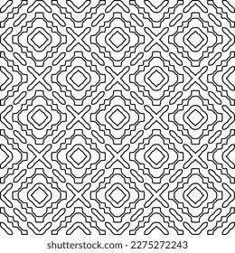Textura elegante con figuras de líneas.Patrón geométrico en blanco y negro para páginas web, texturas, tarjetas, afiches, tela, textil. Diseño repetitivo gráfico monocromo.
