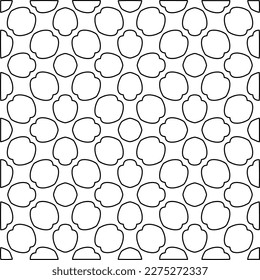 Stylish texture with figures from lines.Abstract geometric black and white pattern for web page, textures, card, poster, fabric, textile. Monochrome graphic repeating design.