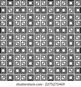 Stylish texture with figures from lines.Abstract geometric black and white pattern for web page, textures, card, poster, fabric, textile. Monochrome graphic repeating design.
