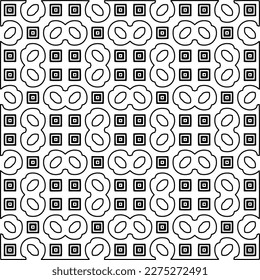 Textura elegante con figuras de líneas.Patrón geométrico en blanco y negro para páginas web, texturas, tarjetas, afiches, tela, textil. Diseño repetitivo gráfico monocromo.