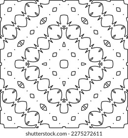 Stylish texture with figures from lines.Abstract geometric black and white pattern for web page, textures, card, poster, fabric, textile. Monochrome graphic repeating design.