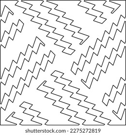 Textura elegante con figuras de líneas.Patrón geométrico en blanco y negro para páginas web, texturas, tarjetas, afiches, tela, textil. Diseño repetitivo gráfico monocromo. 