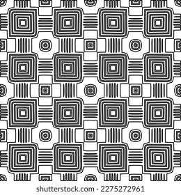 Textura elegante con figuras de líneas.Patrón geométrico en blanco y negro para páginas web, texturas, tarjetas, afiches, tela, textil. Diseño repetitivo gráfico monocromo. 