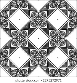 Stylish texture with figures from lines.Abstract geometric black and white pattern for web page, textures, card, poster, fabric, textile. Monochrome graphic repeating design. 
