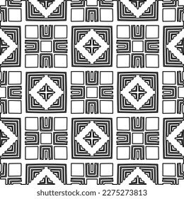 Stylish texture with figures from lines.Abstract geometric black and white pattern for web page, textures, card, poster, fabric, textile. Monochrome graphic repeating design. 