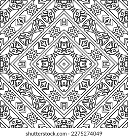 Textura elegante con figuras de líneas.Patrón geométrico en blanco y negro para páginas web, texturas, tarjetas, afiches, tela, textil. Diseño repetitivo gráfico monocromo. 