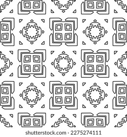 Textura elegante con figuras de líneas.Patrón geométrico en blanco y negro para páginas web, texturas, tarjetas, afiches, tela, textil. Diseño repetitivo gráfico monocromo. 