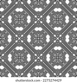 Textura elegante con figuras de líneas.Patrón geométrico en blanco y negro para páginas web, texturas, tarjetas, afiches, tela, textil. Diseño repetitivo gráfico monocromo. 