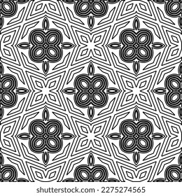 Textura elegante con figuras de líneas.Patrón geométrico en blanco y negro para páginas web, texturas, tarjetas, afiches, tela, textil. Diseño repetitivo gráfico monocromo. 