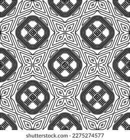 Textura elegante con figuras de líneas.Patrón geométrico en blanco y negro para páginas web, texturas, tarjetas, afiches, tela, textil. Diseño repetitivo gráfico monocromo. 