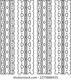 Stylish texture with figures from lines.Abstract geometric black and white pattern for web page, textures, card, poster, fabric, textile. Monochrome graphic repeating design. 