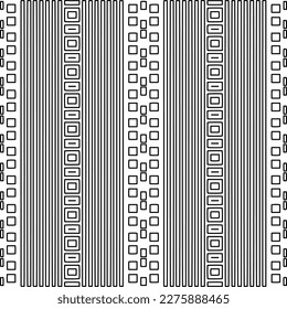 Stylish texture with figures from lines.Abstract geometric black and white pattern for web page, textures, card, poster, fabric, textile. Monochrome graphic repeating design. 