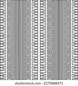 Stylish texture with figures from lines.Abstract geometric black and white pattern for web page, textures, card, poster, fabric, textile. Monochrome graphic repeating design. 