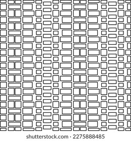 Stylish texture with figures from lines.Abstract geometric black and white pattern for web page, textures, card, poster, fabric, textile. Monochrome graphic repeating design. 