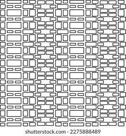 Stylish texture with figures from lines.Abstract geometric black and white pattern for web page, textures, card, poster, fabric, textile. Monochrome graphic repeating design. 
