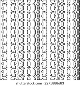 Stylish texture with figures from lines.Abstract geometric black and white pattern for web page, textures, card, poster, fabric, textile. Monochrome graphic repeating design. 