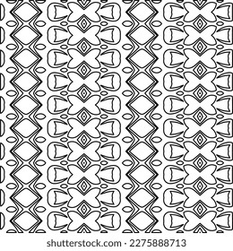Stilvolle Textur mit Figuren aus Linien.Abstraktes geometrisches Schwarz-Weiß Muster für Webseiten, Texturen, Karten, Poster, Stoff, Textilien. Monochrome grafische Wiederholungsdesign. 