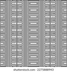 Stylish texture with figures from lines.Abstract geometric black and white pattern for web page, textures, card, poster, fabric, textile. Monochrome graphic repeating design. 