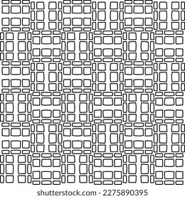 Stylish texture with figures from lines.Abstract geometric black and white pattern for web page, textures, card, poster, fabric, textile. Monochrome graphic repeating design. 