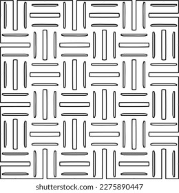 Textura elegante con figuras de líneas.Patrón geométrico en blanco y negro para páginas web, texturas, tarjetas, afiches, tela, textil. Diseño repetitivo gráfico monocromo. 