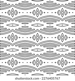 Textura elegante con figuras de líneas.Patrón geométrico en blanco y negro para páginas web, texturas, tarjetas, afiches, tela, textil. Diseño repetitivo gráfico monocromo. 